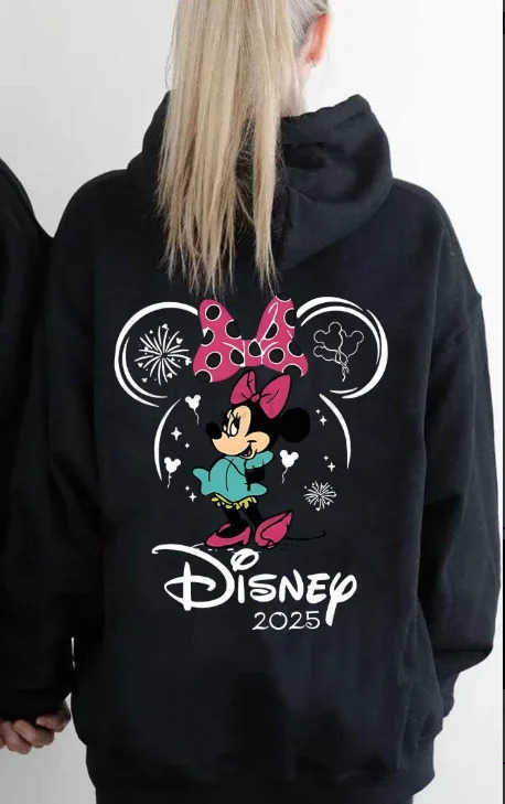 Disney Mickey and Minnie Couple Hoodie Winter Loose Hooded Sweatshirt Washing Machine Perfect Gift for Fans H251014 - view 6