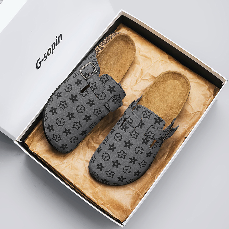 Free shipping designer shoes 2025 new trendy vintage slippers anti slip outdoor wear-resistant Cork shoes for woman and men size 36-47