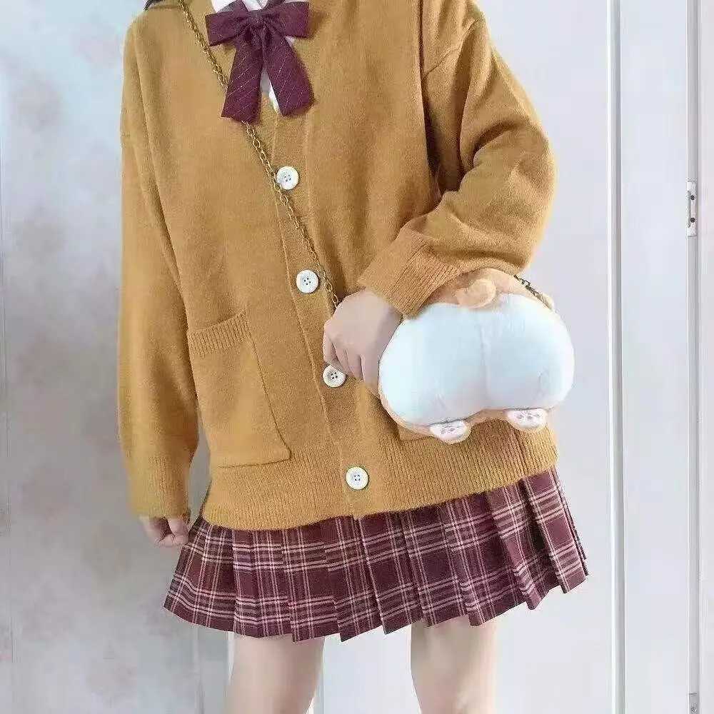 Mikasa pink cardigan sweater wi e same style Anime character COS knitted sweater JK uniform sweater jaet W251014