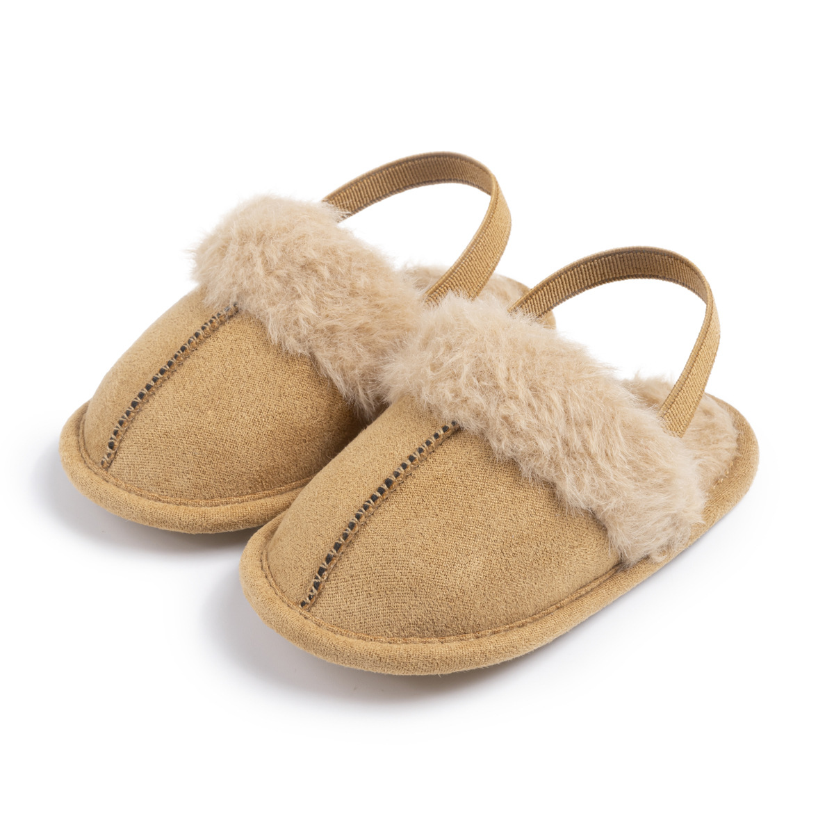 Newborn Winter Slippers Infant Fluffy Baby Newborn Sandals Plush Warm Soft Non-slip Cutefeet Sole First Walker Cribs Shoes 0-18M K01077
