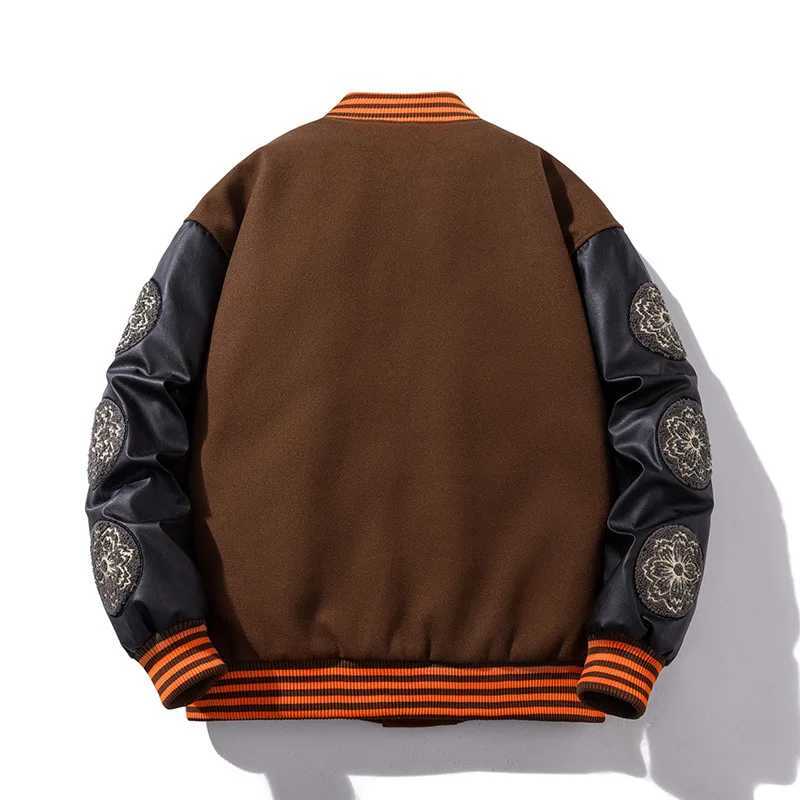 Embroidery Stadium Award Patchwork Men Baseball Bomber Jacket Unisex Women Varsity Coat University Streetwear Parkas J251103