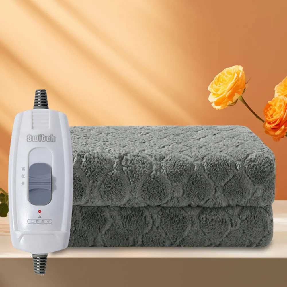 15M Plush Electric Blanket Winter Warm Throw Velvet Body Warmer Thermal Blanket Heated Mat Grey Electric Heating Pad for Bed Y251014
