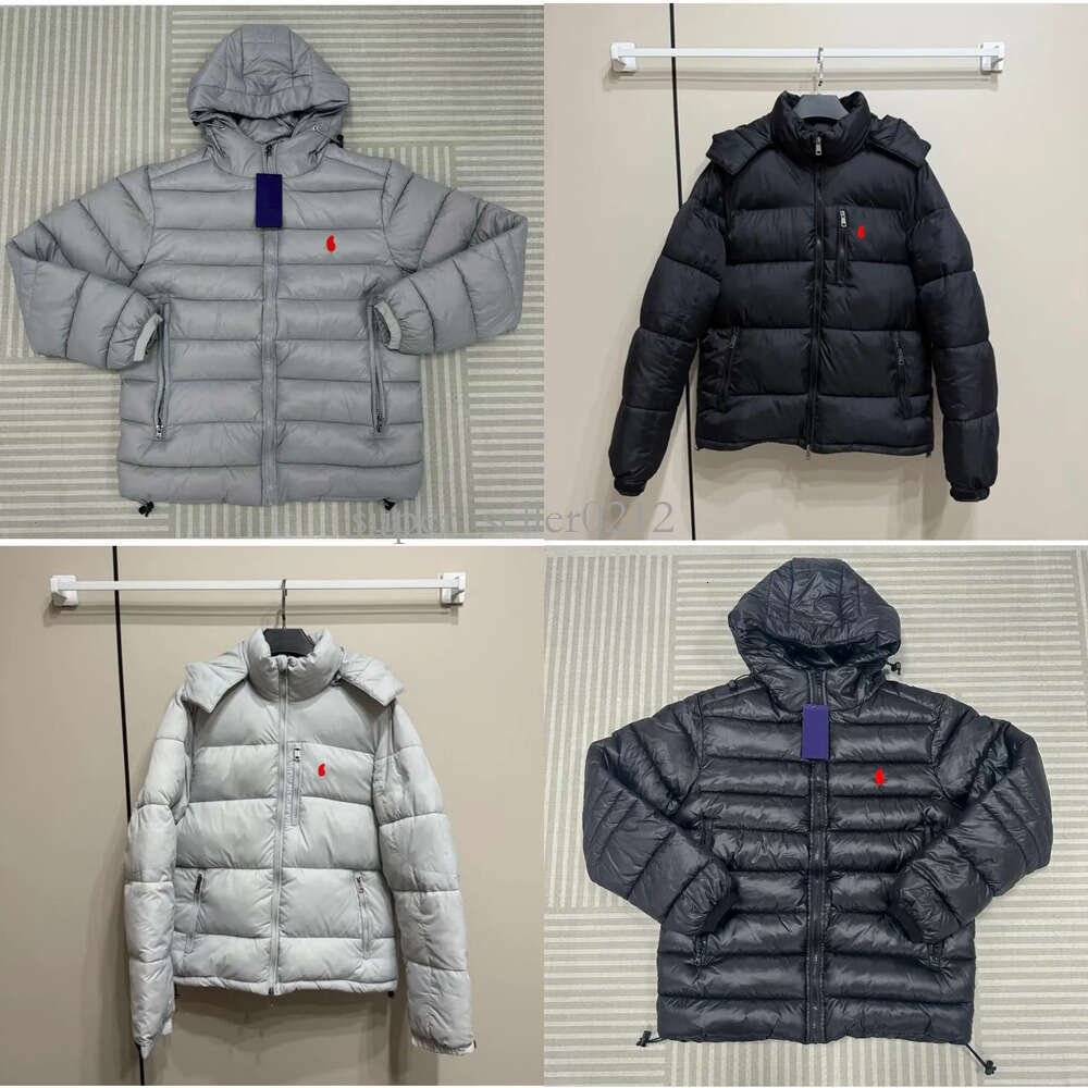 Desinger Polo Jacket Men Puffer jacket Winter Women Waterproof jacket windbreaker cotton coats thick warm hooded leather jacket zipper outwear men polo coat M-2XL