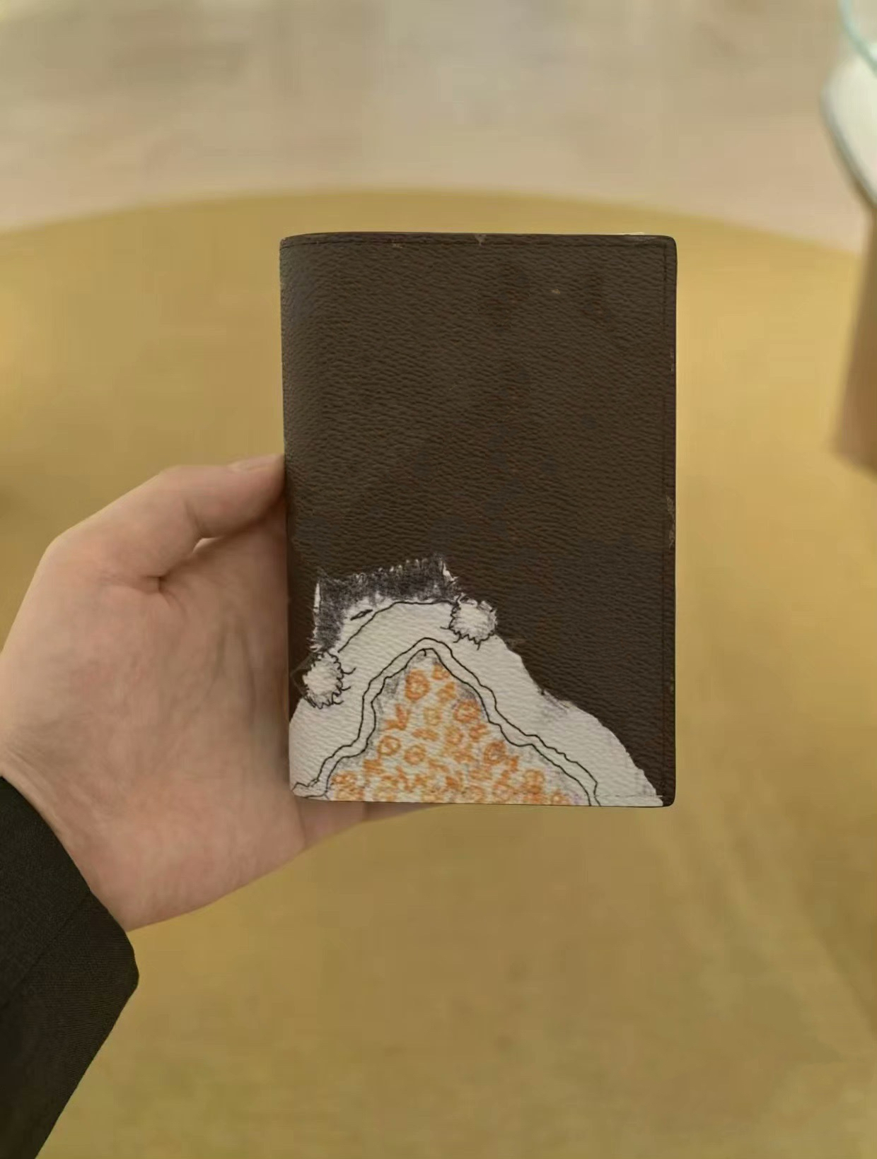 10AAA Women Short Wallet Classic Brand Plaid Letter Cat Graffiti Passport Holder Luxury Brand Lady Sunflower Vivi Print Card Bags Pocket Cherry Wallet Coin Purses