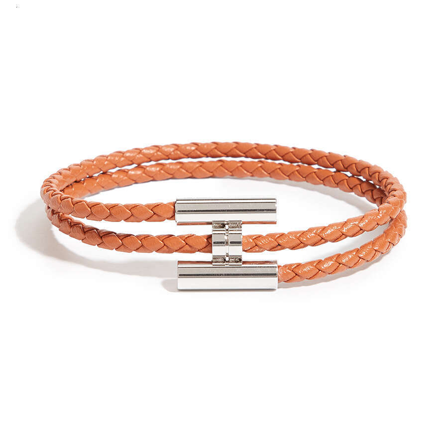 New Small Magnetic H Pig Nose Versatile Bracelet Buckle Leather Cord