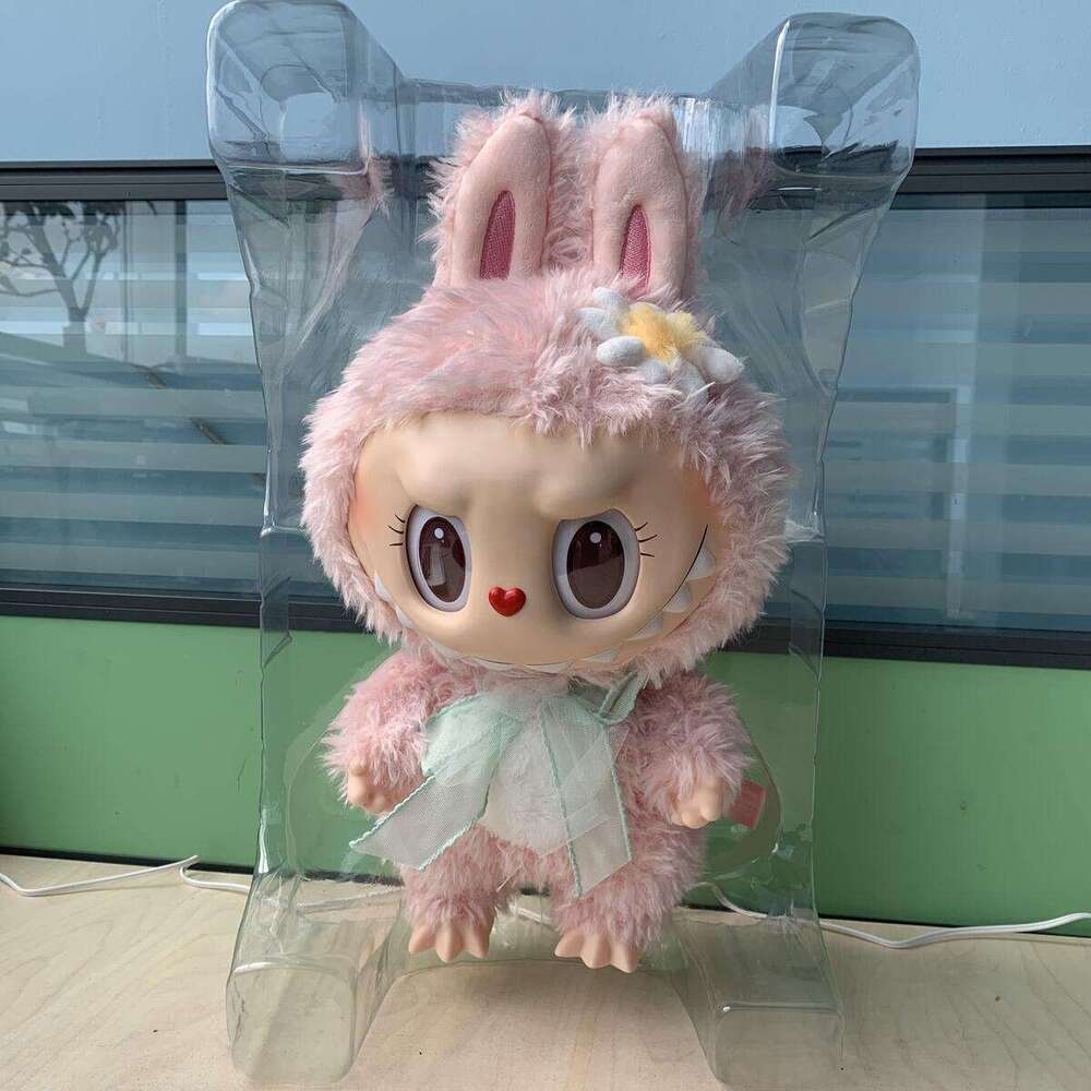 38Cm Pink Plush Doll Mokoko Close To Sweet Big Labubu Doll Sweetheart Series V1 In Stock