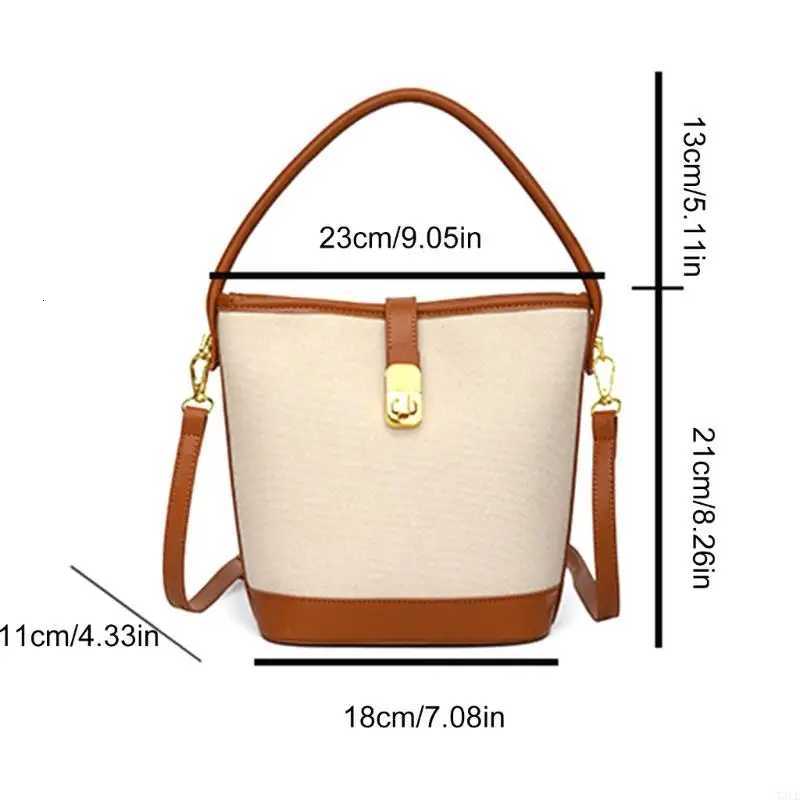T3LE Fi PU Leather Color Splicing Small Bucket Bag for Wen Crossbody Shoder Handbag Purse with Adjustable Strap D251014