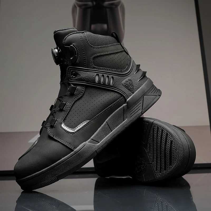 Cowhide Motorcycle Genuine Leather Riders Shoes Men AntiSlip Breathable Motos Protective Boots Outdoor Hiking Cycling Shoe Gift C251014