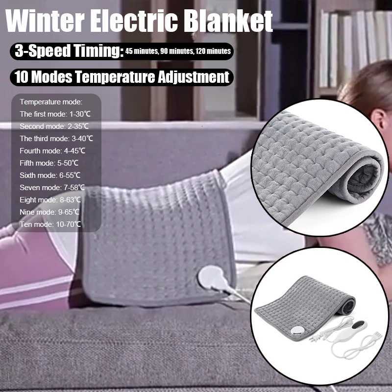 High Quty Winter Heating Electric Blanket 10level TemperatureAdjustable Thickened Soft Crystal Velvet Heating Blanket Shawl Y251014