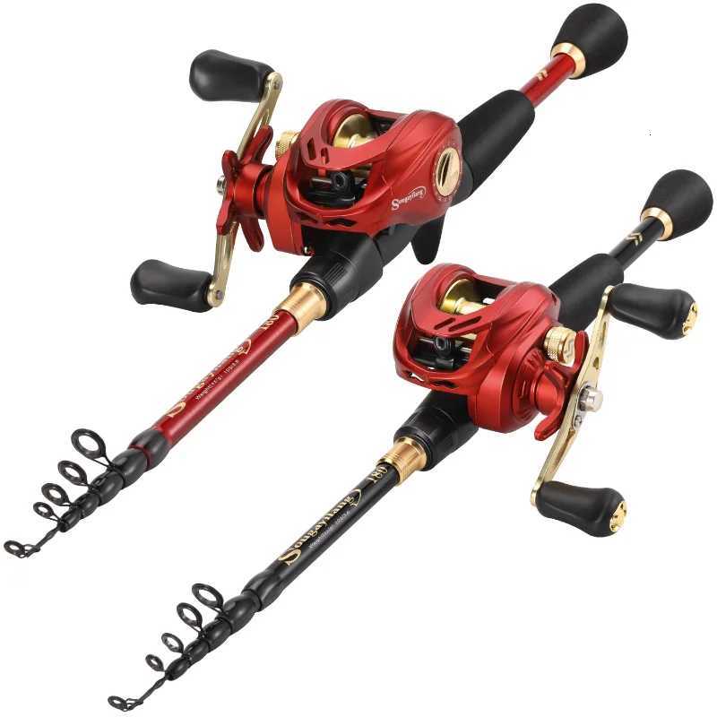 Sougayilang Tesco Fishing Combo 18m24m Caon Fiber Casting Fishing Rod and 721 Gear Ratio Max Drag 8kg Reel Pesca Y251014