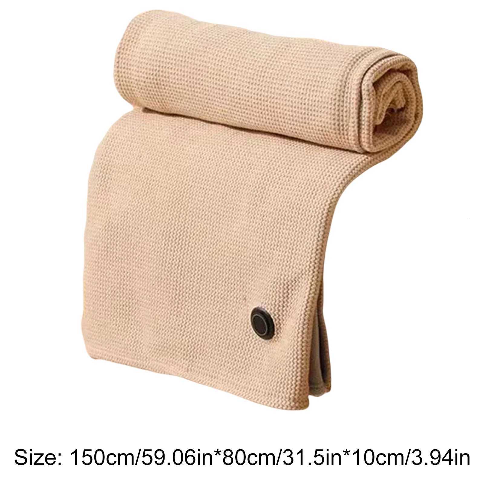 Corded Heated Blanket USB Powered Soft Zipper Shawl Wrap 3 Temperature Adjustment Warm Heating Scarf for Indoor Outdoor Y251014