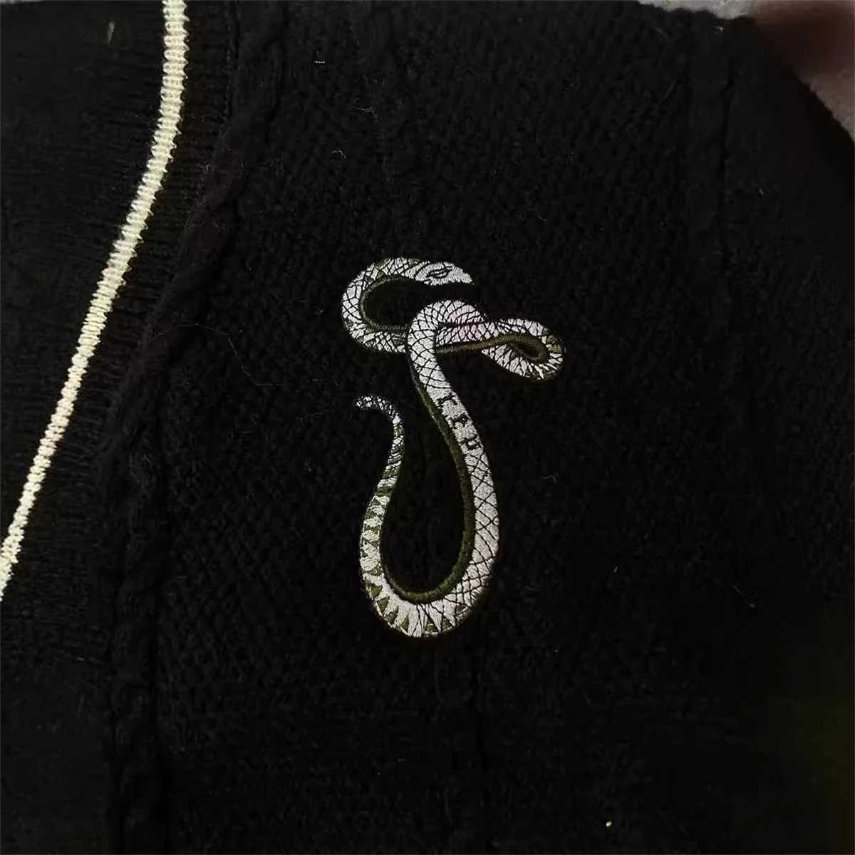 Bla Cute Lantern Sve Knitted Cardigan Embroidered Button Down Cable Knit Sweater Women Autumn Winter Vintage Vne Outfit W251014