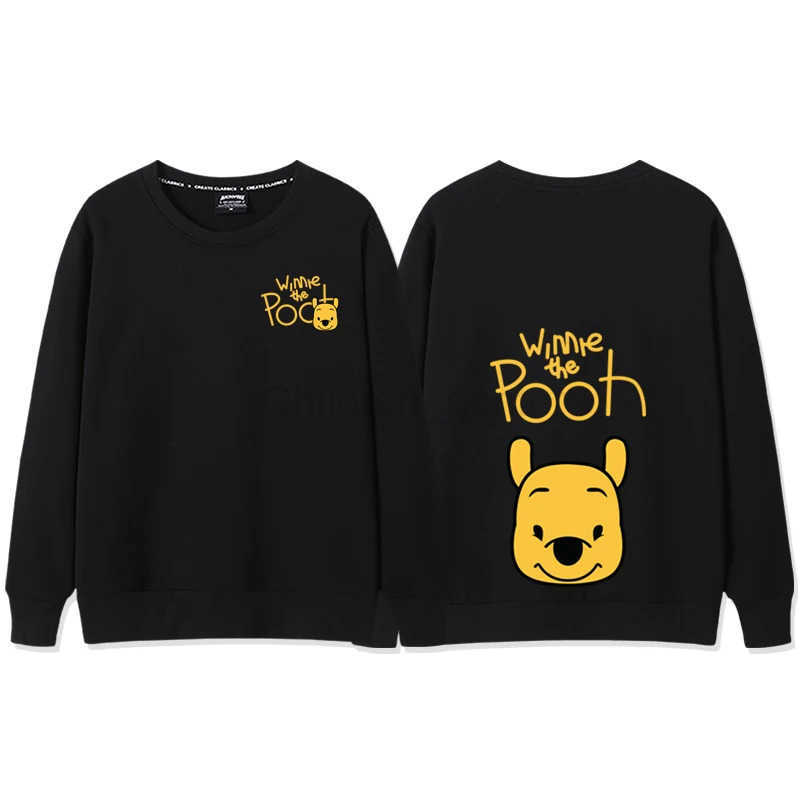 Disney Winnie the Pooh Womens Sweatshirt Womens Crew Neck Top Fashion Trend Couple Sweatshirt Couple Loose Casual Neck TopSweatshirt H251014
