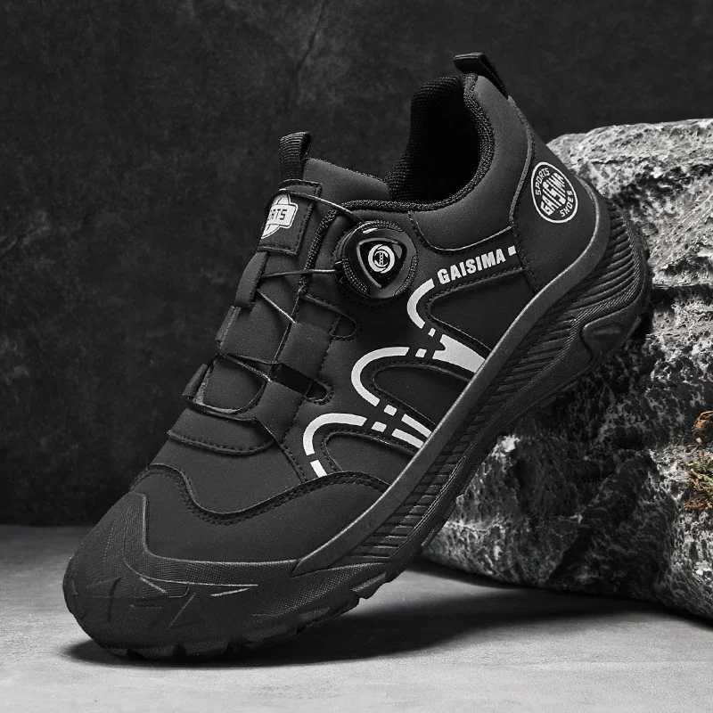 Fashion Knob Walking Shoes Men Outdoor AntiSlip Hiking Shoes For Men Platform Breathable Trekking Sneakers Men Working Shoes C251014