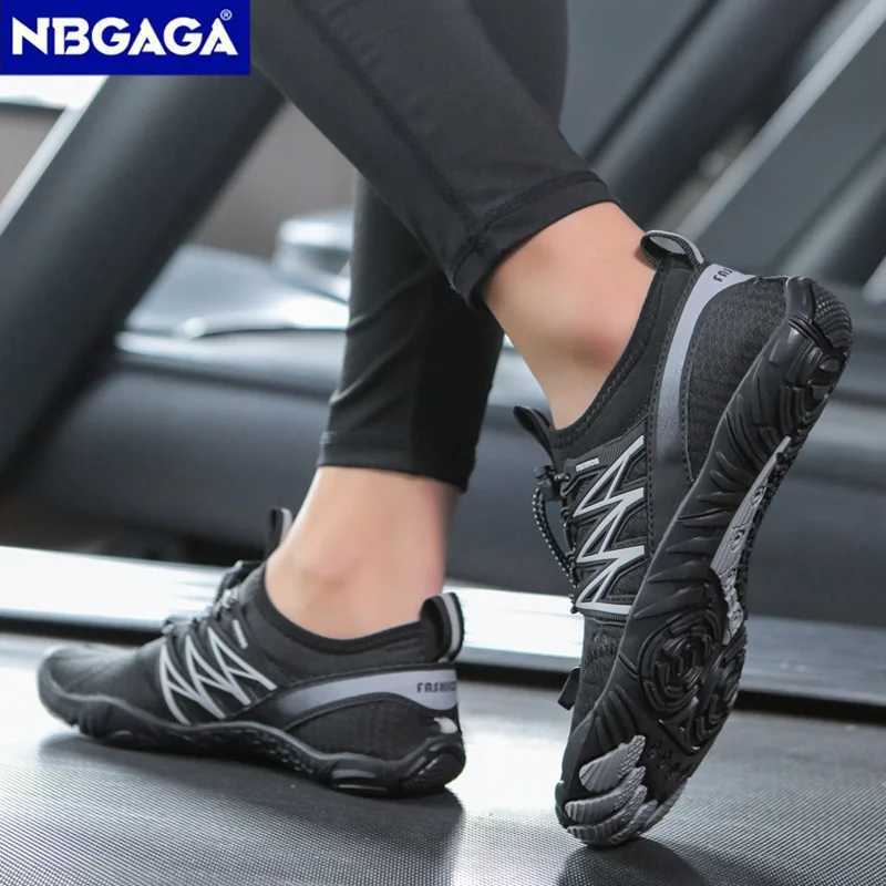 Men Water Sports Shoes Quick Dry NonSlip Five Finger Shoes Outdoor Wading Swimming Barefoot Aqua Shoes Lightweight Sneakers C251014