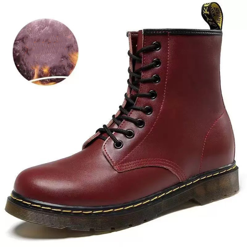 Designer shoes classic versatile fashion boots genuine leather high top casual vintage high quality Martin Boots for woman and men size 35-48 white bl