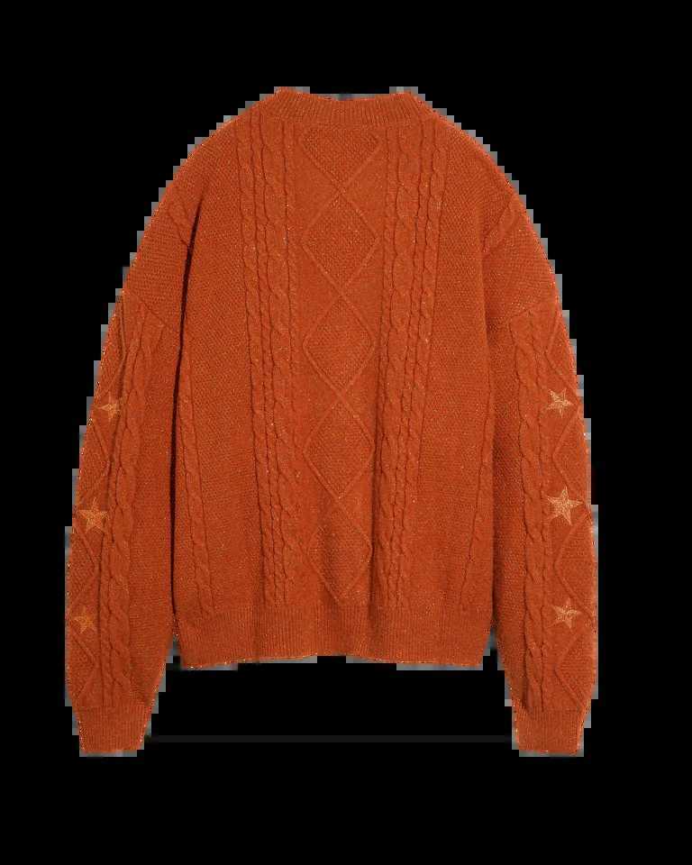 Fansmade The Life Of A Showgirl TS Merch Cardigan Sweater Valentines Gift Orange Long Sleeve Knitted 003 L251014