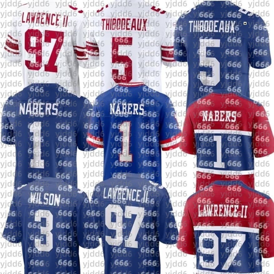 Abdul Carter Michael Strahan Wan'Dale Robinson Darius Slayton Dru Phillips Micah McFadden Bobby Okereke Jason Pinnock Tyrone Tracy Jr DeVito Football Giants Jersey