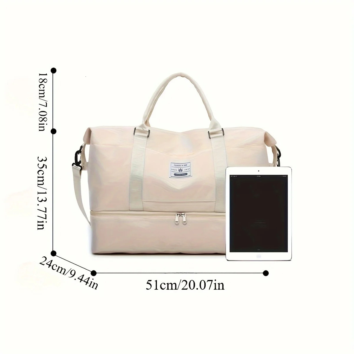 3PCS nylon travel bag set largecapacity fashionable luggage bag sports and fitness bag crossbody bag suitable for daily use 251009