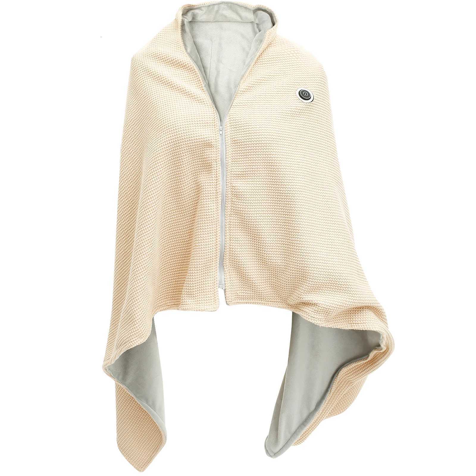 Wearable USB Electric Heated Blanket 3 Heating Levels Fleece Heated Mat Shawl Home Office Warmer Portable Washable Y251014