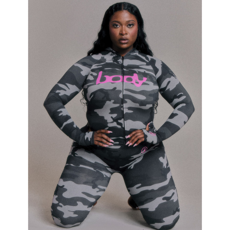 Womens Tracksuits Two Pieces Set 2025 Autumn New Fashion Versatile Sexy Letter Print Hooded Long Sleeve Cardigan Top And Pants Set 10 Colours