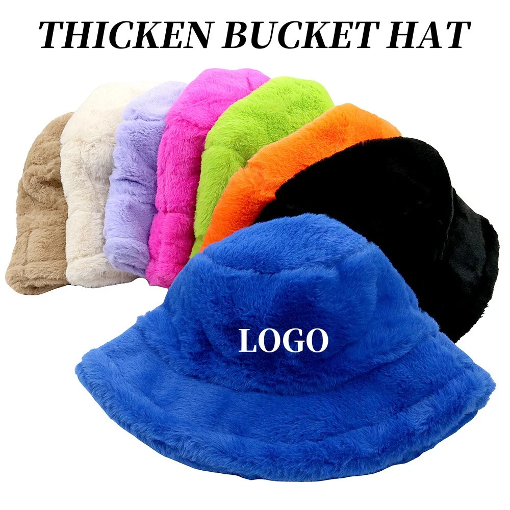 Custom Solid Color Rabbit Fur Autumn And Winter Fisherman WomenS HighQuality Keep Warm Hat Outdoor Panama Hat 251010