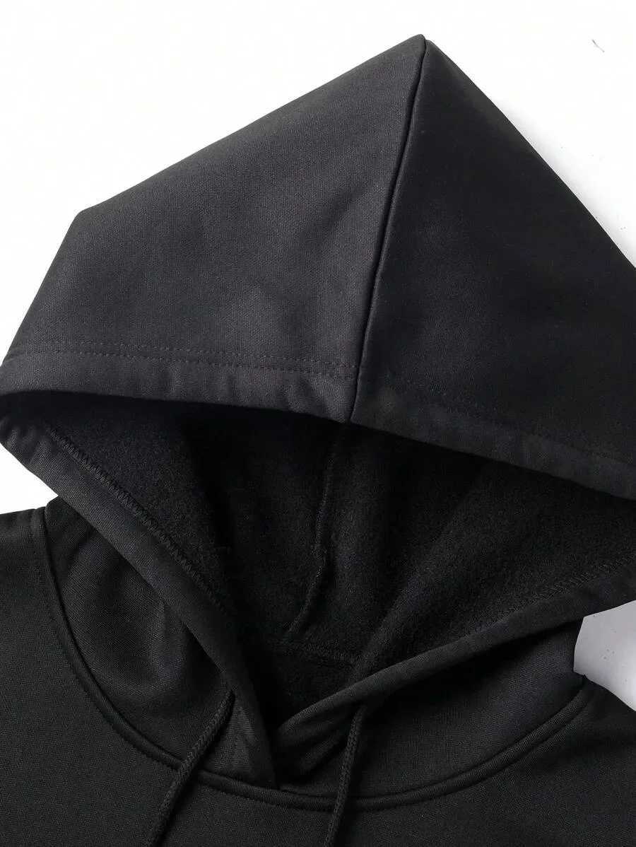 Trendy Pure Cotton Hoodie with Eye Catching Teddy Bear Graphic Ideal for Standing Out in The Crowd and Expressing Your Love J251014