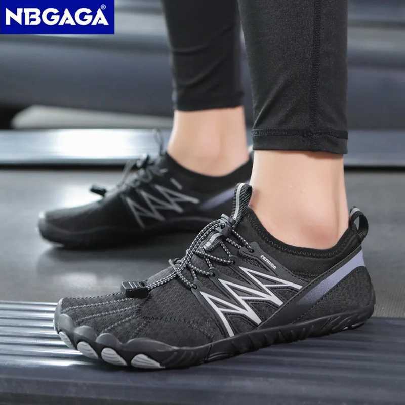 Men Water Sports Shoes Quick Dry NonSlip Five Finger Shoes Outdoor Wading Swimming Barefoot Aqua Shoes Lightweight Sneakers C251014