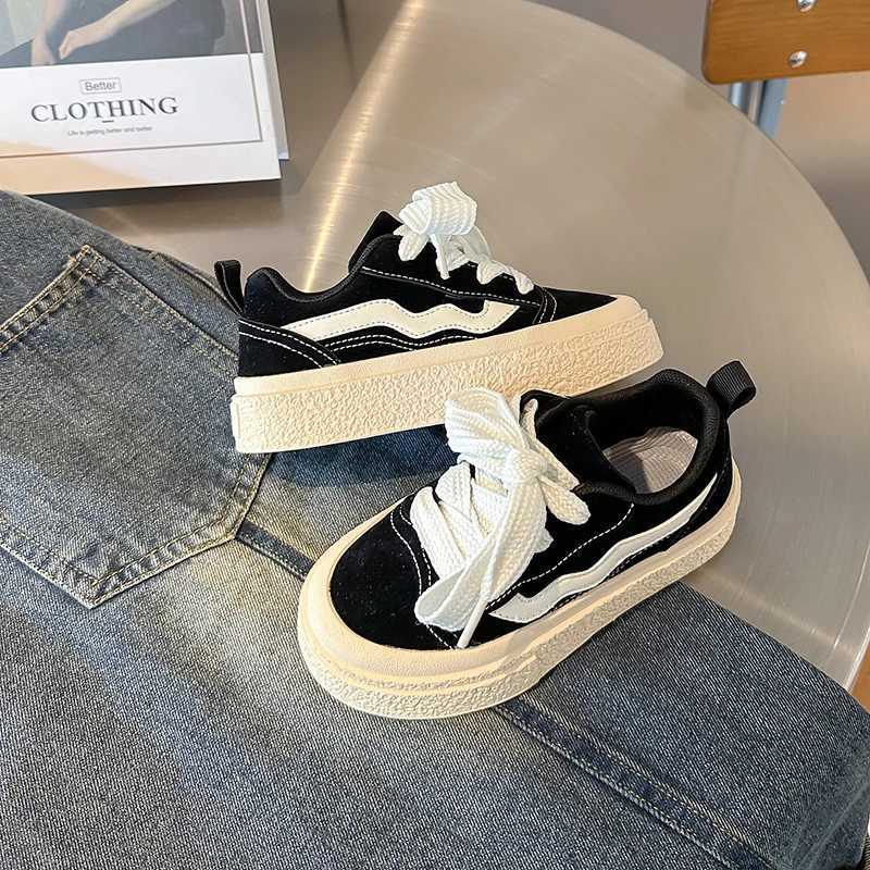 Childrens 2024 Fall New Girls Non-slip Soft Sole Casual Boys Light Canvas Sports Shoes XJ250701 XJ260303