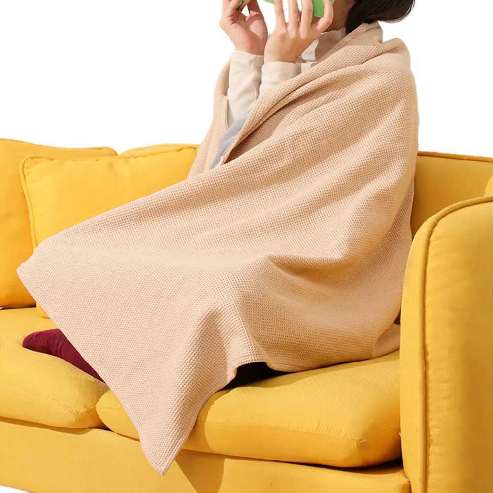 Wearable USB Electric Heated Blanket 3 Heating Levels Heated Shawl with 5000mAh Power Bank Portable Body Warmer Blanket Y251014