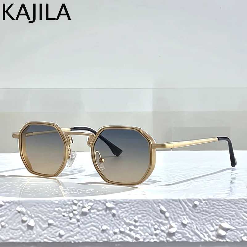 Small Frame Hexason Steampunk Sunglasses Men 2025 Luxury Brand Vintage Punk Eyewear Classic Polygon Metal Sun Glasses Male UV400XJ251014