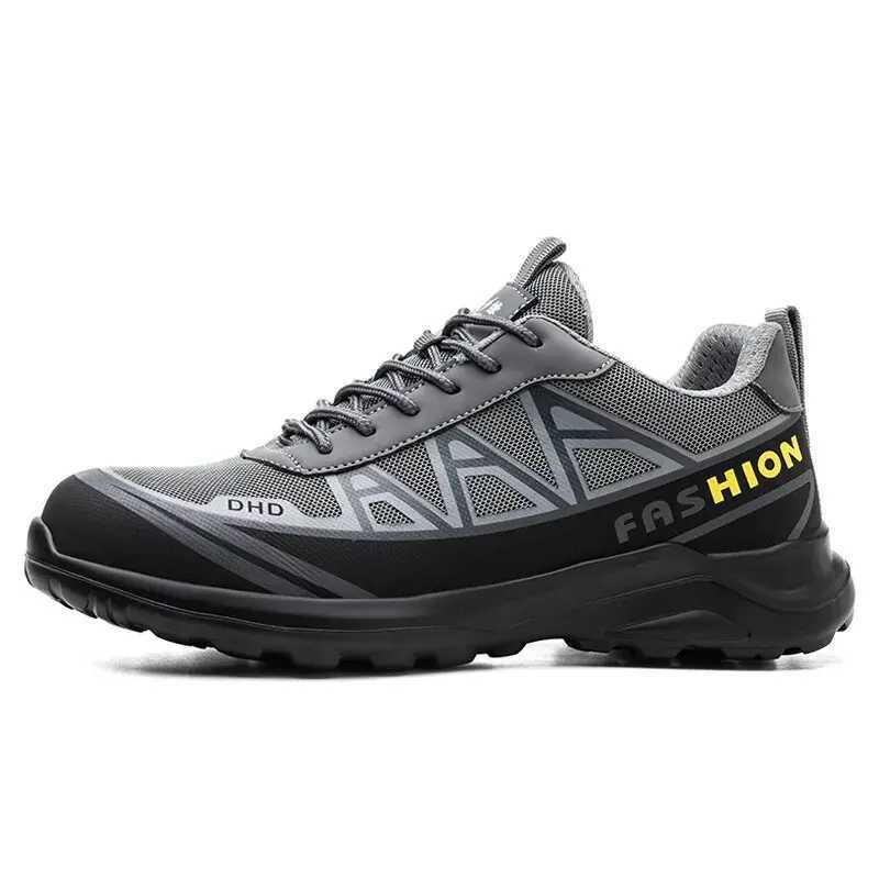 Safety Shoes Man For Work Safety Boots Indestructible Construction Shoes Steel Toe Protective Mens Work Shoes AntiStab Boots C251014