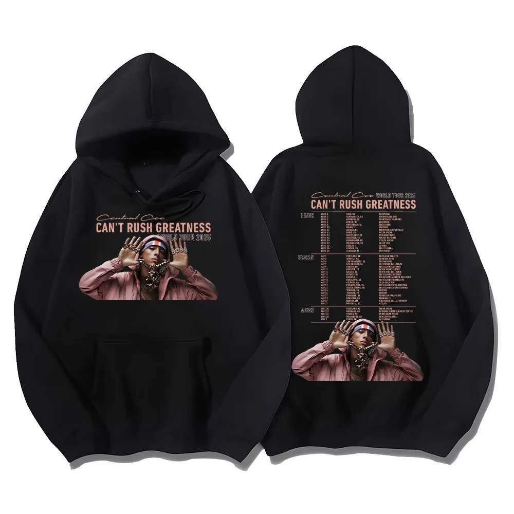Autumnwinter rapper Central Cee Hoodies cant rush for a great tour 2025 sweatshirt fashion pullover J251203