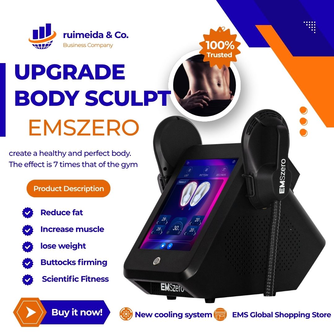EMS Body Sculpting and Muscle Toning Machine EMSZERO HI-emt 200HZ 15Tesla Tighten Skin Build Abs Non-Invasive Beauty Salon Equipment