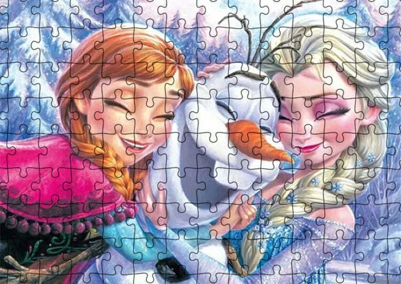 Disney Frozen Jigsaw Puzzle Princess Elsa Anna 3005001000 Pieces Puzzles Creative Pictures Kids Educational Toys H251014