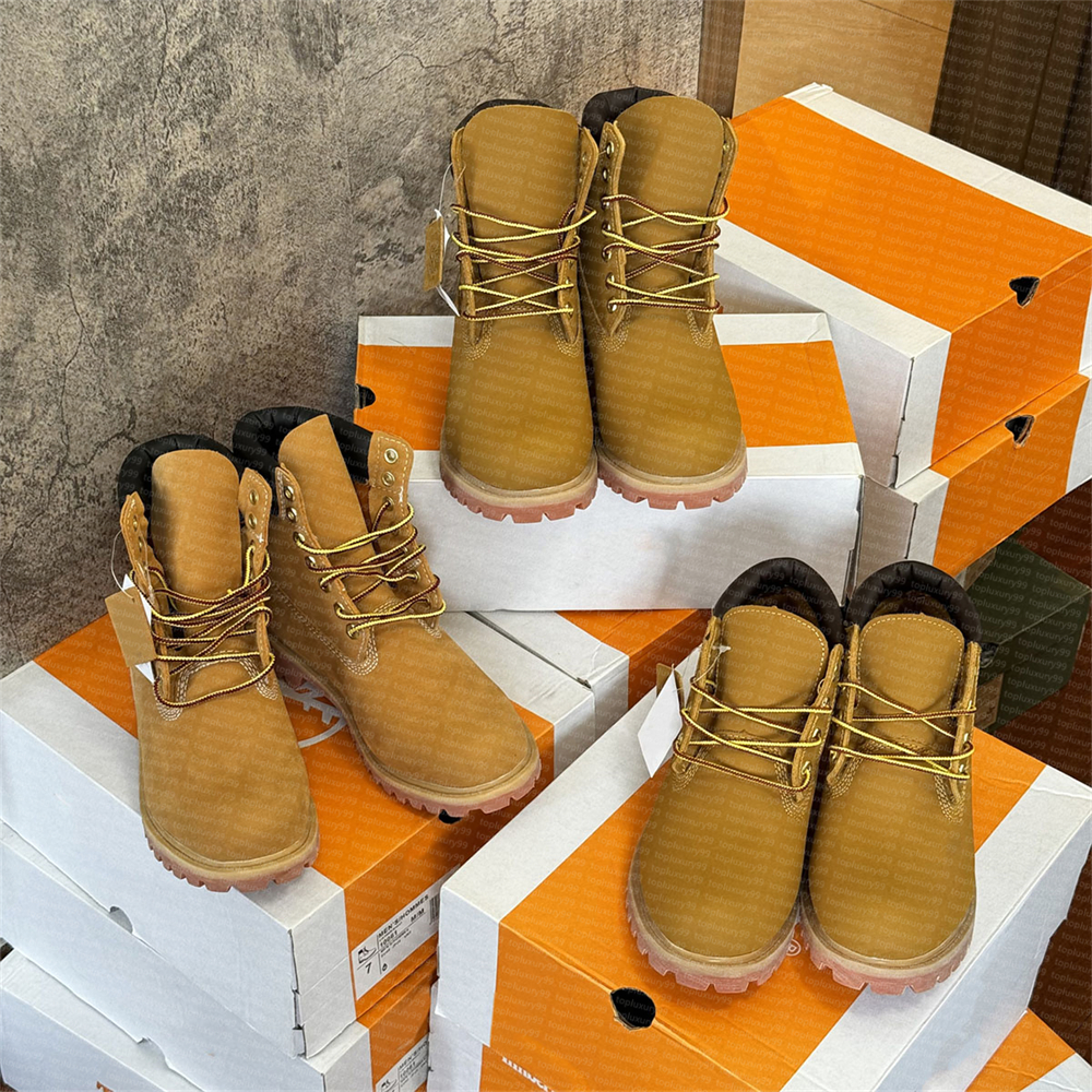 Luxury boots Tims boots designer Martin shoes Ankle Boots Cowboy Blue Black Hiking Water Booties Men Women Winter Shoes Platform Heels Ankle Boot