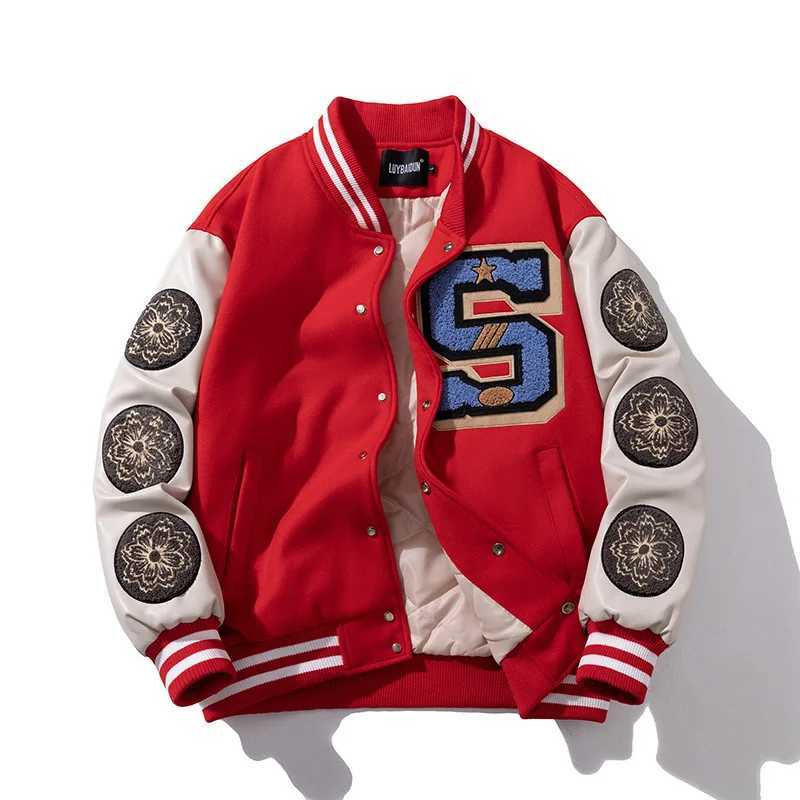 Embroidery Stadium Award Patchwork Men Baseball Bomber Jacket Unisex Women Varsity Coat University Streetwear Parkas J251103