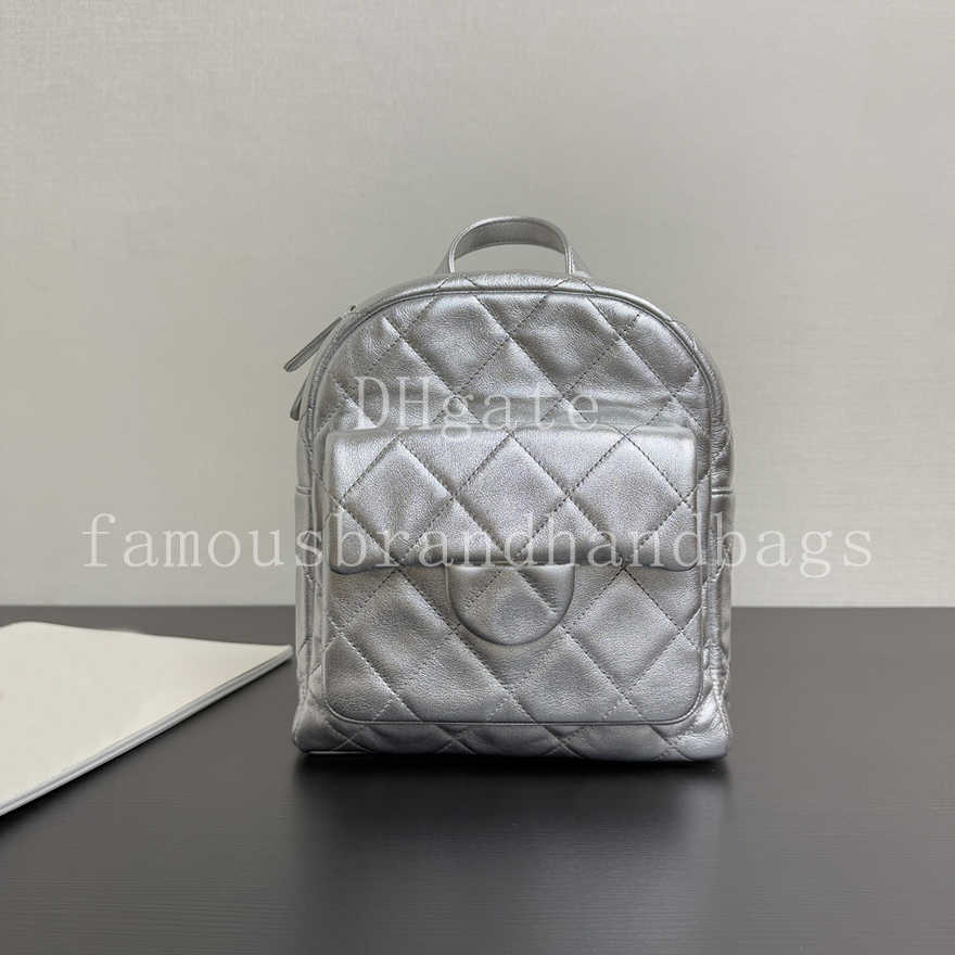 Suede Calfskin Backpack 22CM Mirror Quality Designer Backpack Women Shoulder Bag With Box C052