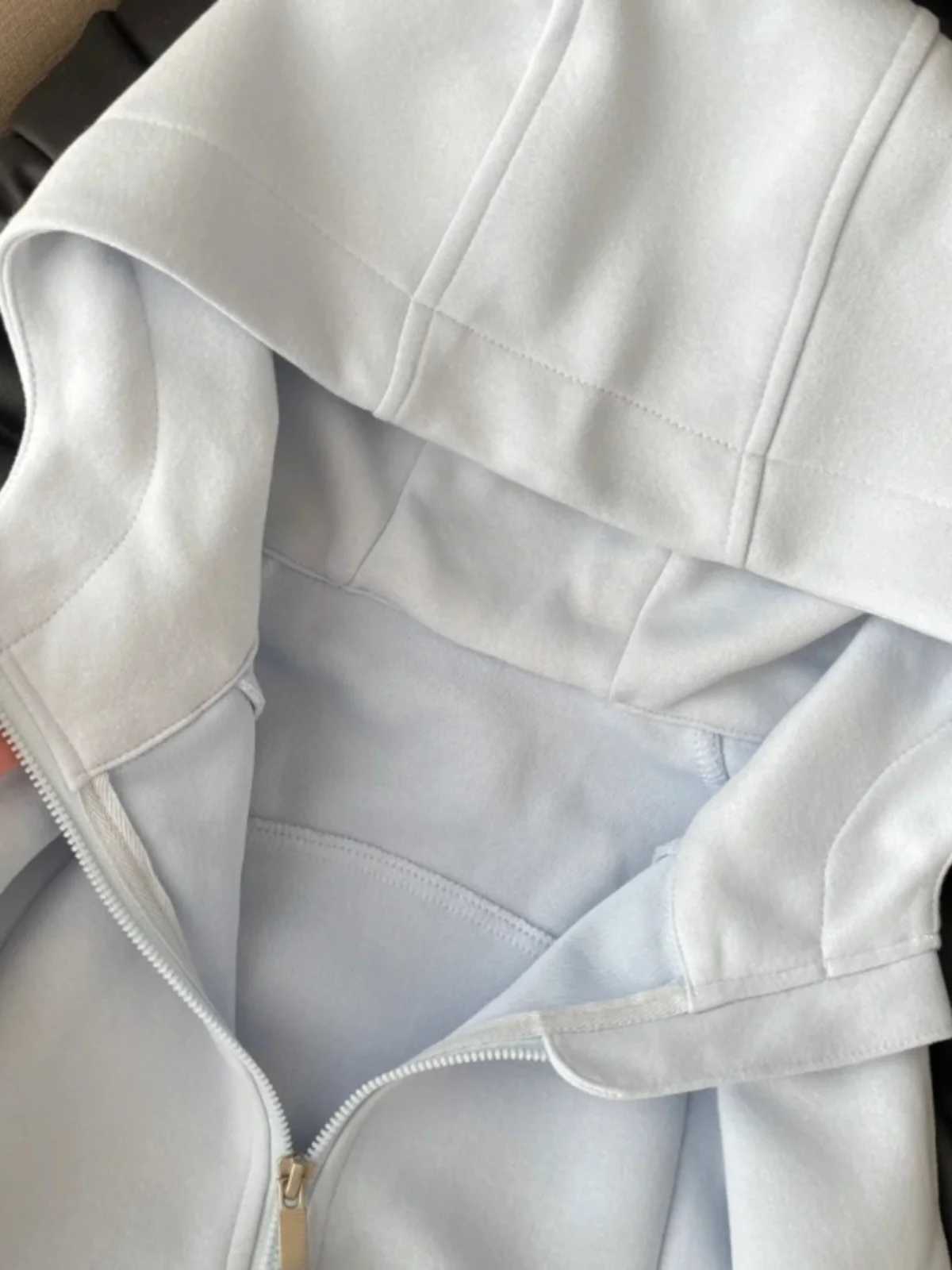 Early Spring American Sle Slim Fit Sportswear Hoodie Womens Autumn Winter Cloes Casual Open Cardigan Top Coat W251014