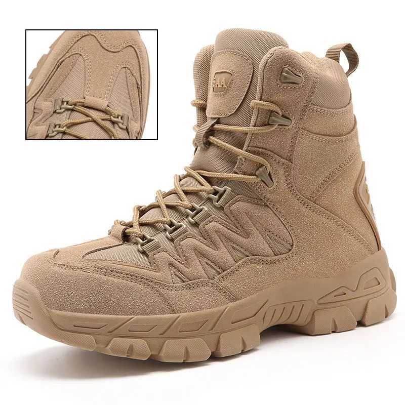 CHRLCK Waterproof Hiking Shoes Outdoor NonSlip Hiking Shoes Men Breathable Tactical Shoes Breathable Mountaineer Hunting Boots C251014