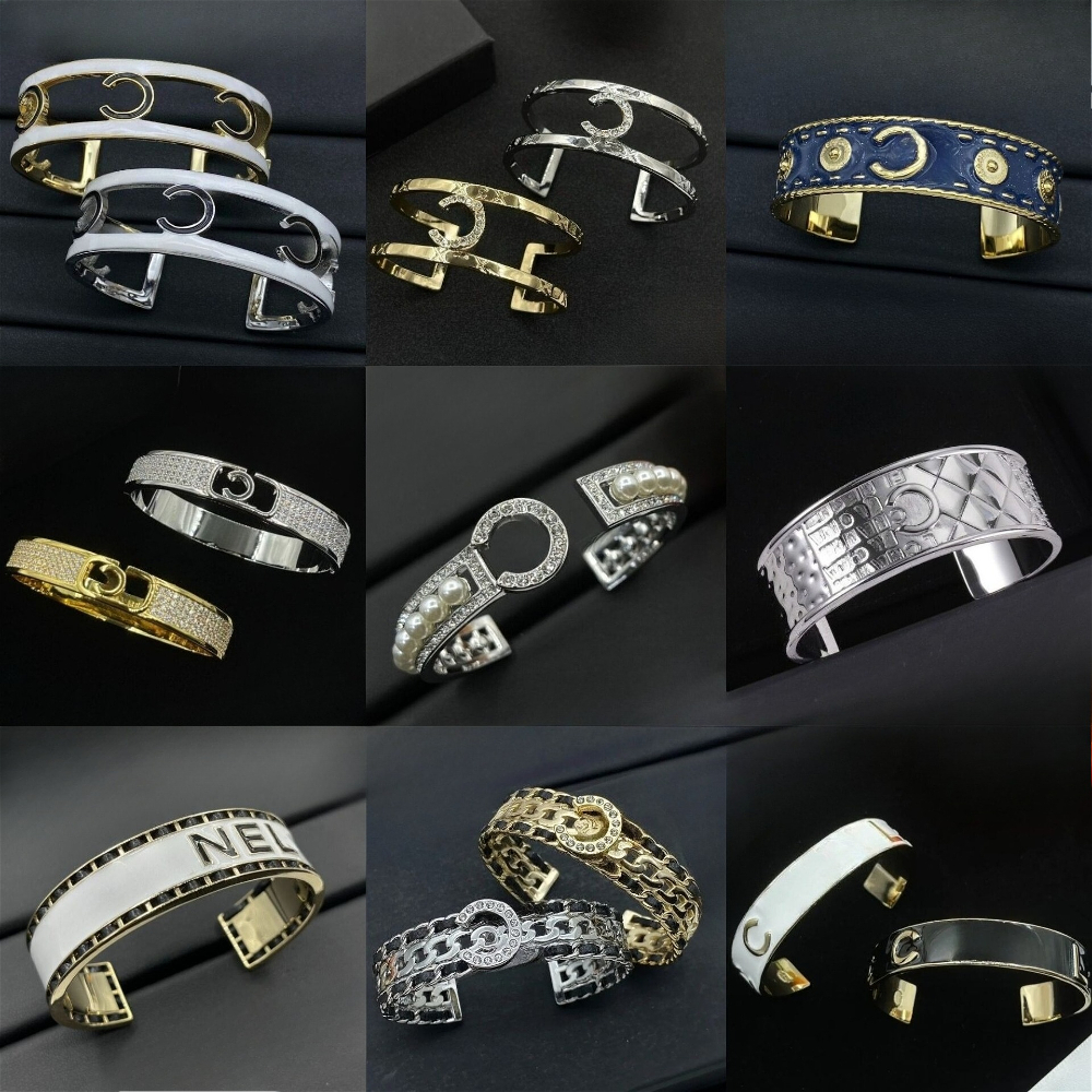 Women's Bracelet Open Ring Classic Letter Design Bracelet Fashionable Gold-plated Bracelet Luxury Jewelry High-quality Accessories Holiday Gift