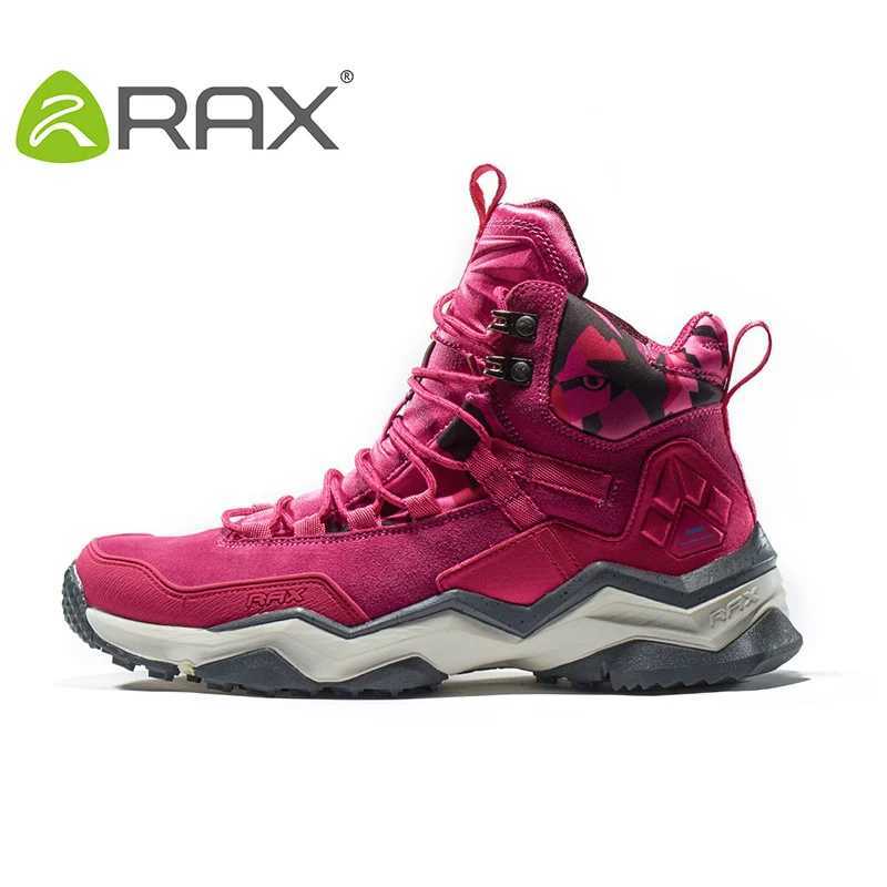 RAX Women Hiking Boots Waterproof Trekking Shoes Lightweight Mountain Climbing Boots Antislip Outdoor Sports Shoes Toursim C251014