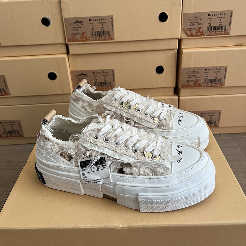 Ddmysports Igh Version Beggar New Spring Canvas Casual Single Flat Bottomed Small White Shoes Women S Trend OUTDOOR