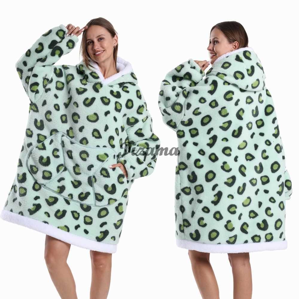 Adult Women Men Oversized Wearable TV Blankets With Full Sleeve Halloween Christmas Cosplay Costume Hooded Sweatshirts Warm Soft Y251013