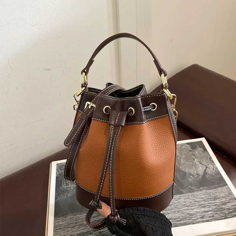 Small Bucket Bag Designer Luxury Handbag Pu Leather Shoder Bags For Wen Soft Top Handle Tote Bag Fem Crossbody Bag D251014