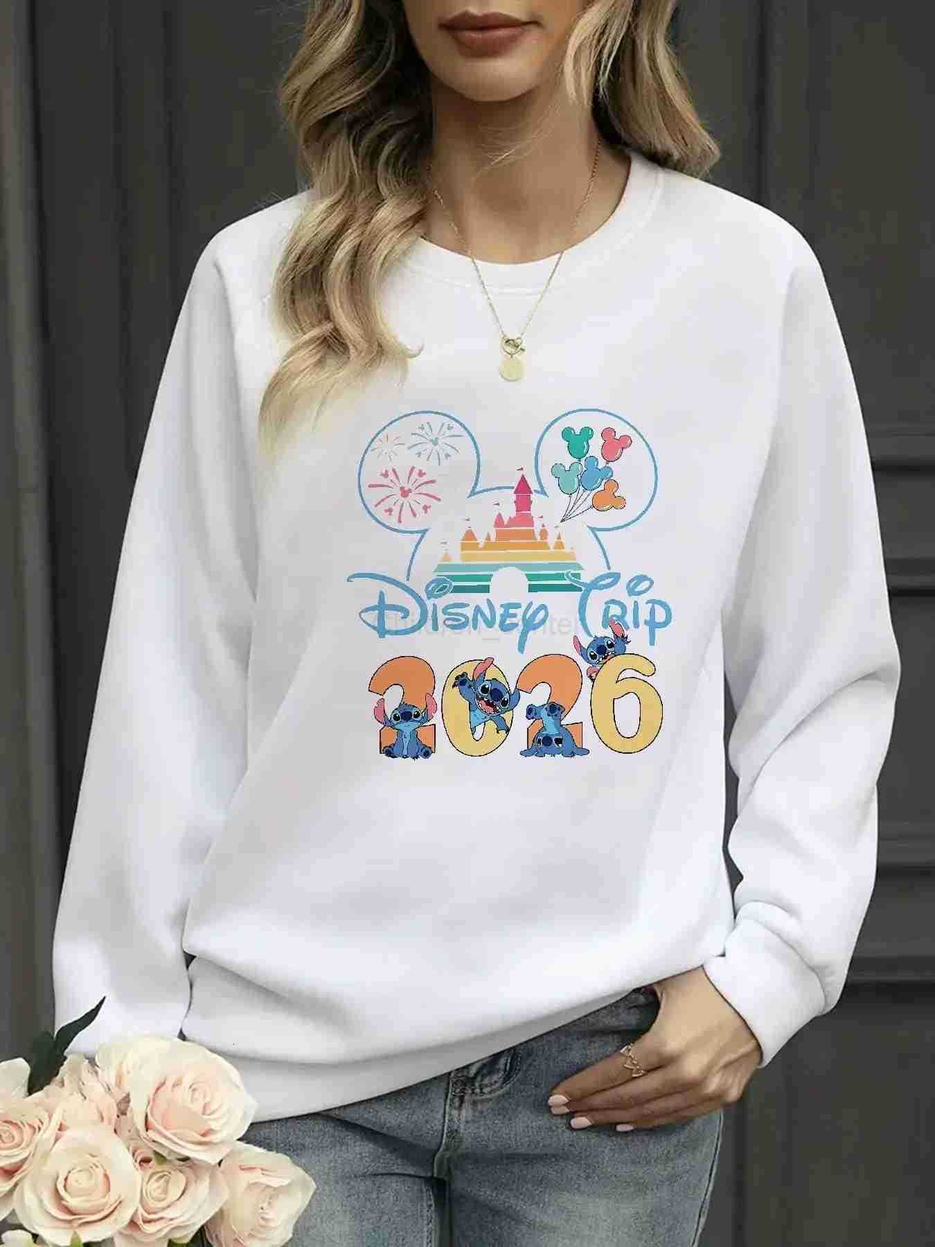 Disney Mickey Minnie Mouse Ears Hands Sweatshirt Womens Men Cotton Hoodies Pullover Autumn Winter Fleece Coats ONeck Casual H251014
