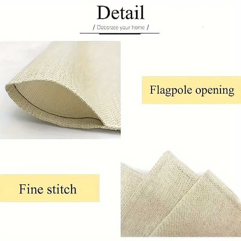 Halloween Pattern Flag DoubleSided Linen 12x18 Inches Home Outdoor Yard Holiday Party Decorations Flag Pole Not Included C2510142