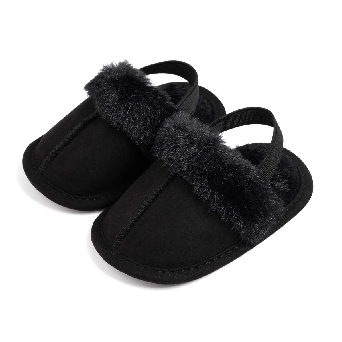Newborn Winter Slippers Infant Fluffy Baby Newborn Sandals Plush Warm Soft Non-slip Cutefeet Sole First Walker Cribs Shoes 0-18M K01077