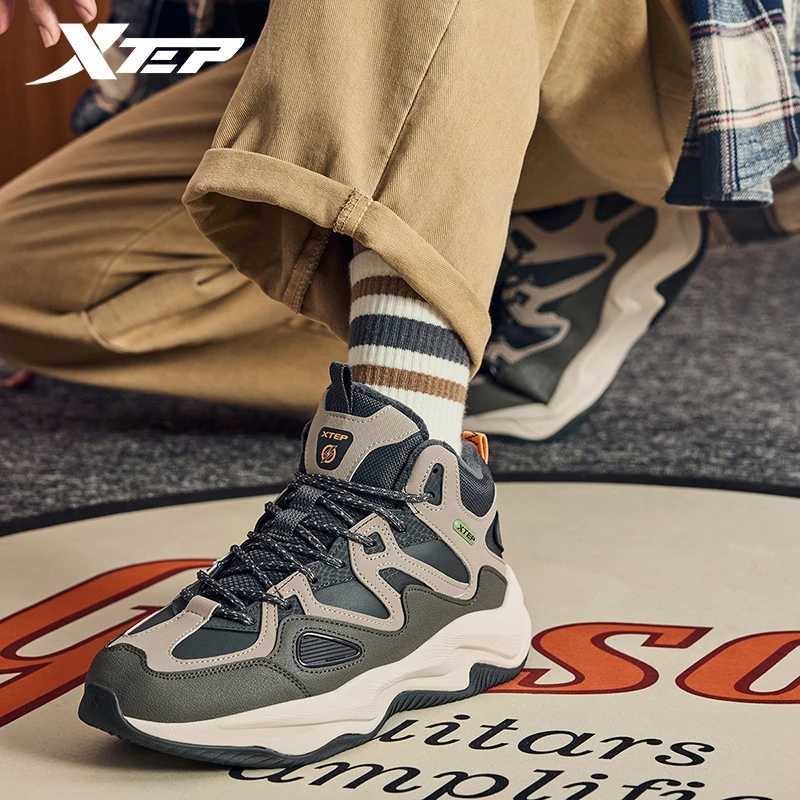 Xtep Lightning 50 Mens Cotton Shoes Plus Velvet Thickening Warm Waterproof Nonslip Outdoor Casual Sports Shoes 976419370016 C251014