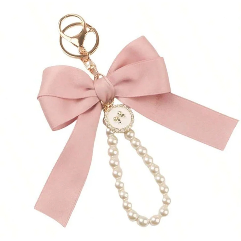 Keychain with bow Large tieCarrying bag for hangingOrnamentBag decorationsDIY headphone caseAccessories 251013